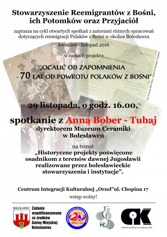Ocalić od zapomnienia - 70 lat od powrotu Polaków z Bośni