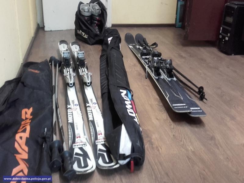 Amator sportw zimowych zatrzymany, a skradziony sprzt narciarski odzyskany