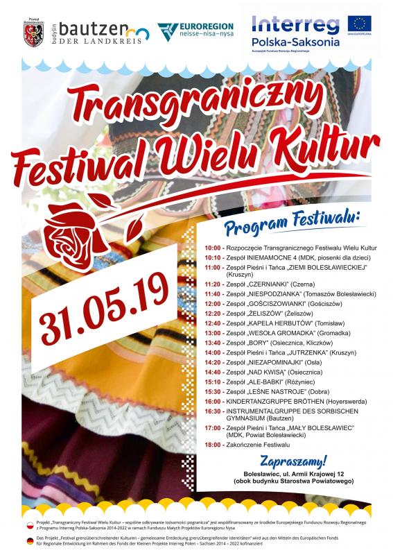 Zaproszenie na Transgraniczny Festiwal Wielu Kultur