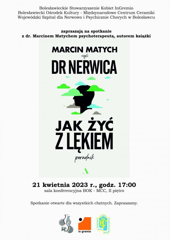 Spotkanie z dr. Marcinem Matychem, autorem książki „Jak żyć z lękiem: Poradnik dr Nerwica” 